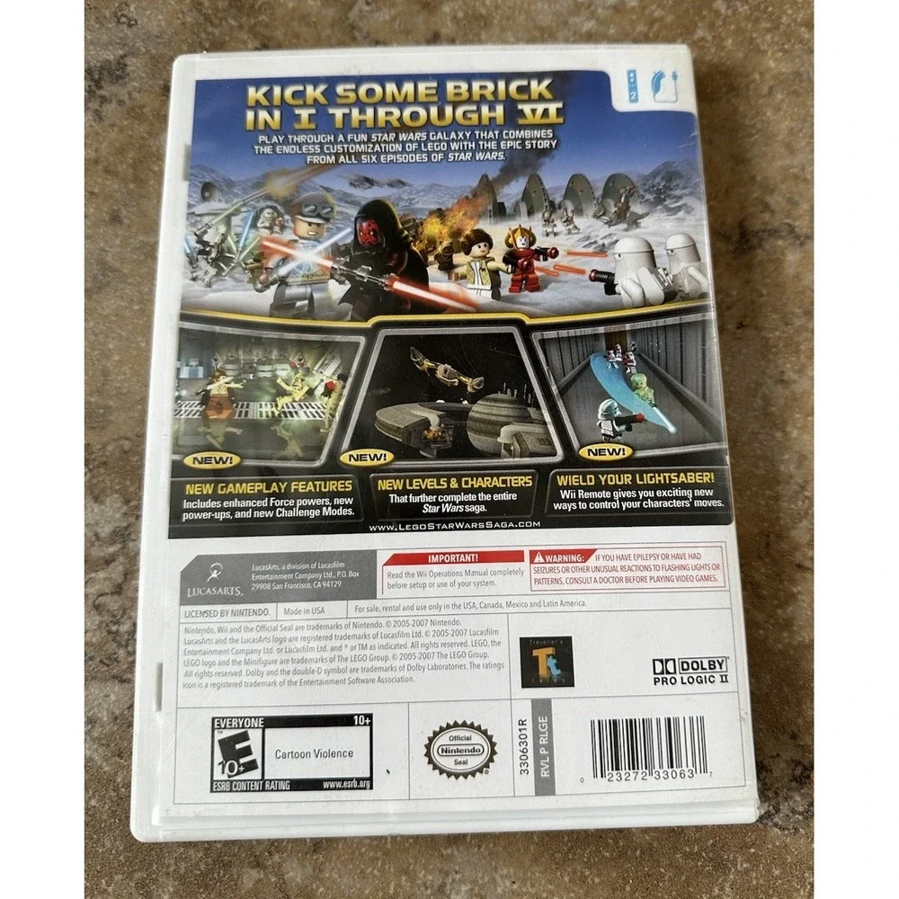 LEGO Star Wars - The Complete Saga (Nintendo Wii, 2007) - Complete!